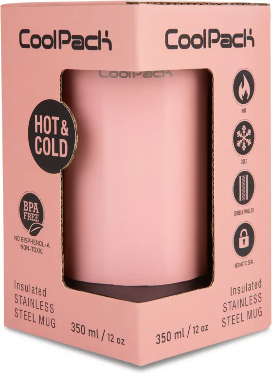 Kubek termiczny 350ml Coolpack Coffee Mug Tom Powder Pink - tantis.pl