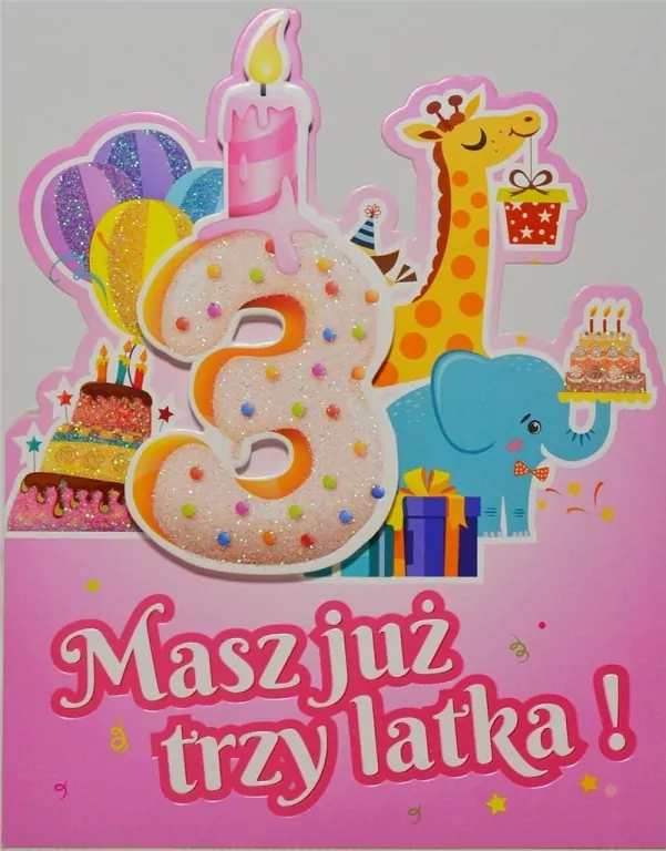 Karnet Urodziny 3 - tantis.pl