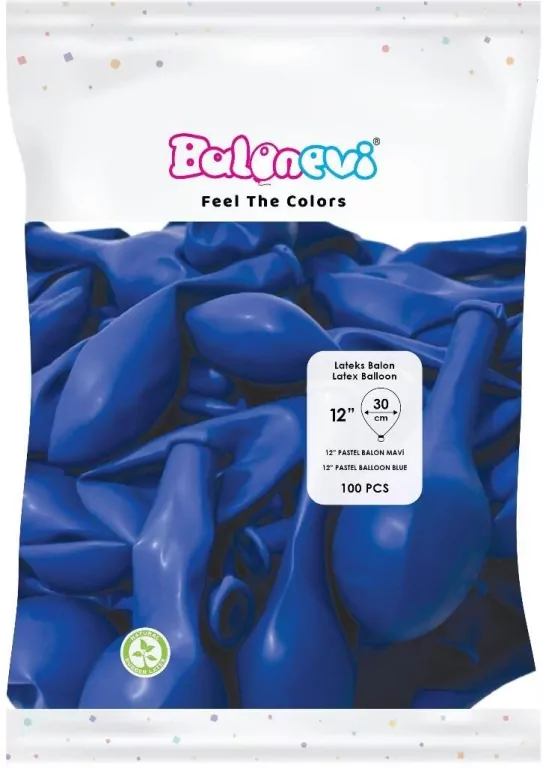 Balony lateksowe Pastel niebieskie 30cm - tantis.pl