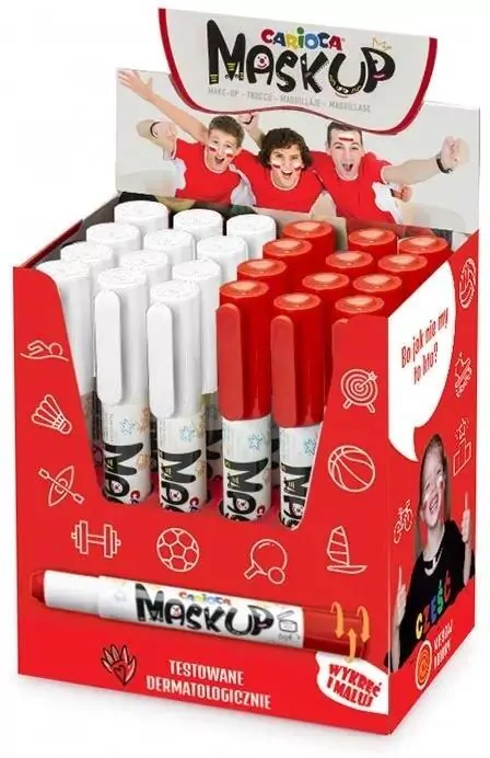Kredki do twarzy MaskUP biała i czerwona - tantis.pl