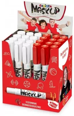 Kredki do twarzy MaskUP biała i czerwona