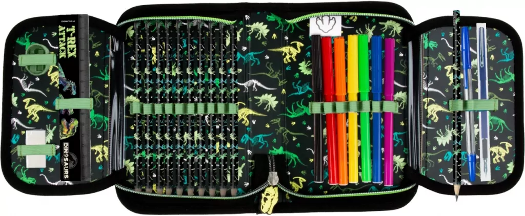 Piórnik jednokomorowy z wyp Dinozaur 20 DERFORM - tantis.pl