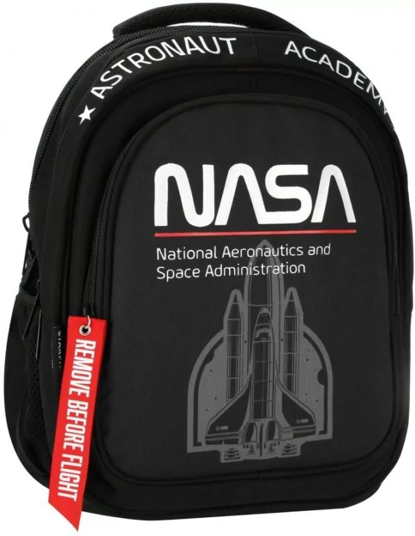 Plecak młodzieżowy NASA, czarny - tantis.pl
