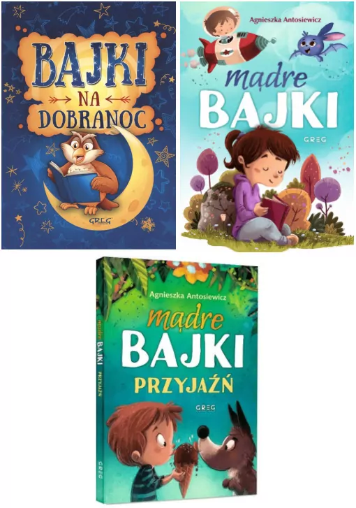Pakiet: Mądre bajki / Bajki na dobranoc / Mądre bajki. Przyjaźń. 64 strony w kolorze - tantis.pl