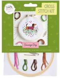 Zestaw do haftu krzyżykowego jamnik