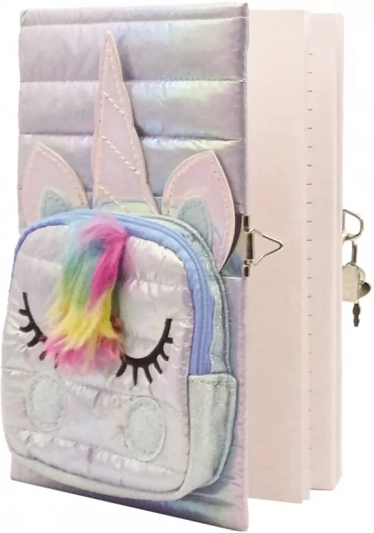 Pamiętnik Unicorn z kieszonką biały STnux - tantis.pl