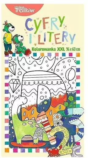 Kolorowanka XXL. Cyfry i litery TREFL - tantis.pl