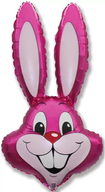 Balon foliowy Rabbit różowy 90x58cm - tantis.pl