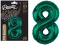 Balon foliowy B&C cyfra 8 zieleń butelkowa 85cm - tantis.pl
