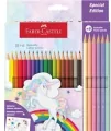 Faber-Castell. Kredki sześciokątne Unicorn 18+6 kolorów - tantis.pl