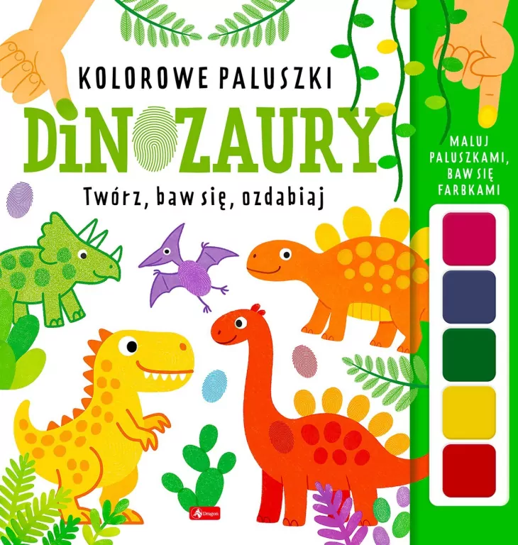 Kolorowe paluszki. Dinozaury - tantis.pl