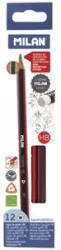 Ołówek trójkątny HB z gumką p12. MILAN,cena za 1szt