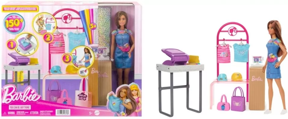 Barbie Projektantka mody Zestaw z lalką i akcesor. - tantis.pl