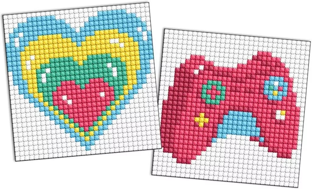 Diamentowa mozaika Kids - Serce i joystick 9x9cm - tantis.pl