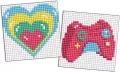 Diamentowa mozaika Kids - Serce i joystick 9x9cm - tantis.pl
