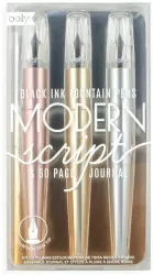 Pióra wieczne + notes 4 elementy