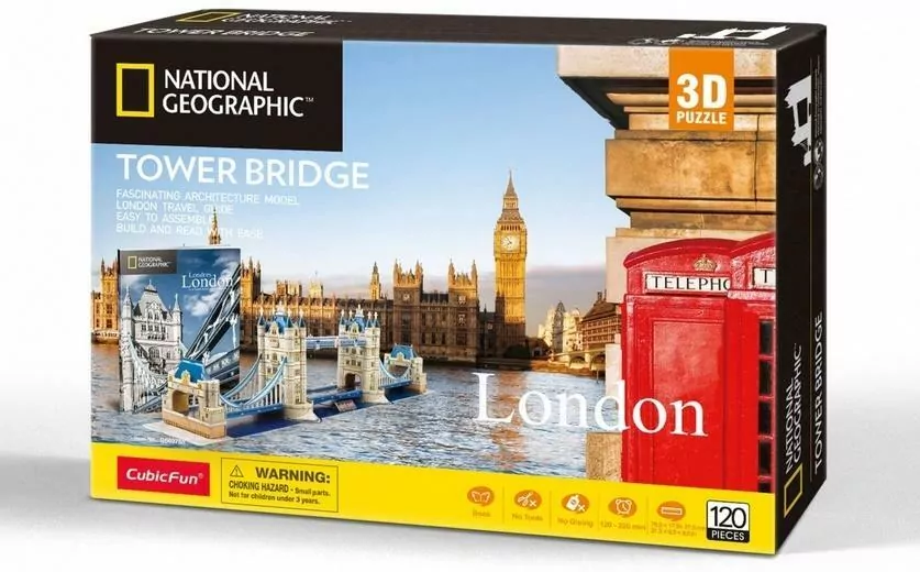 Puzzle 3D. National Geographic London Tower Bridge - tantis.pl