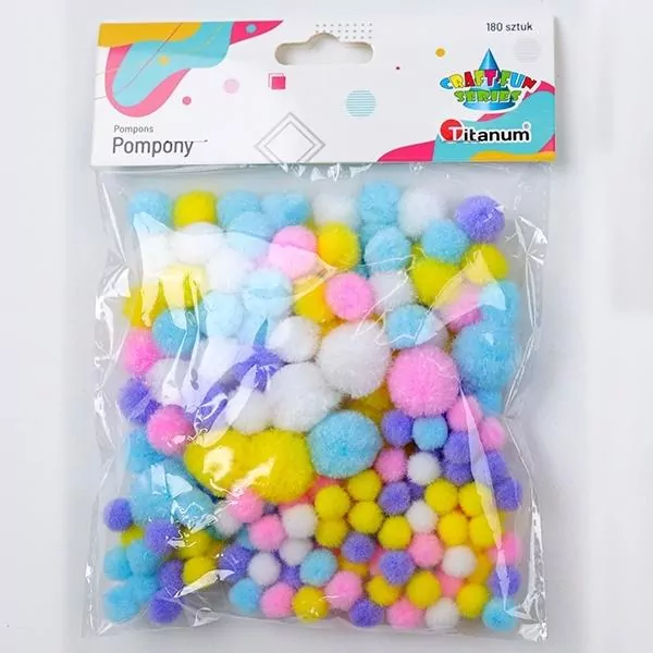 Pompony poliestrowe 180szt - tantis.pl