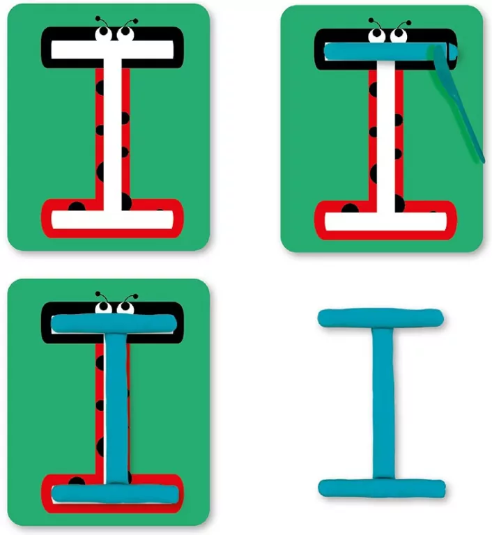 Plastusiowe zabawy - literki. Genialny dzieciak - tantis.pl