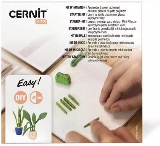 Mini roślinki DIY glinka polimer - tantis.pl