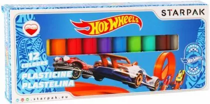 Plastelina 12 kolorów Hot Wheels - tantis.pl