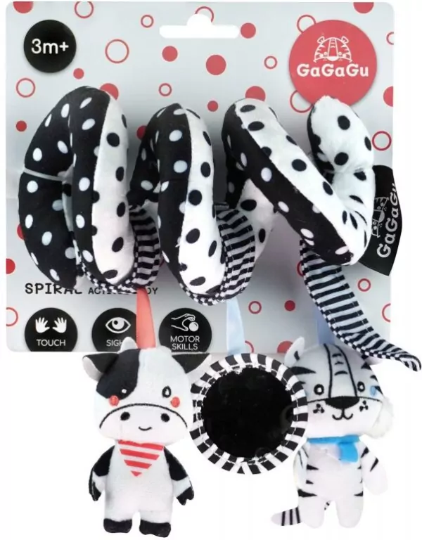 GaGaGu. Pluszowa spirala Krowa i Tygrys - tantis.pl