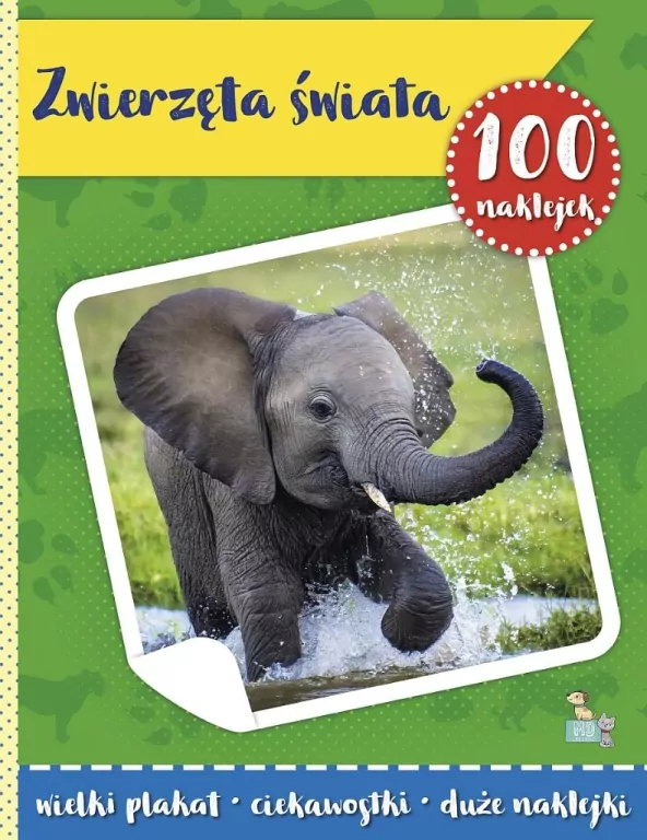 Zwierzęta świata. 100 naklejek z plakatem - tantis.pl