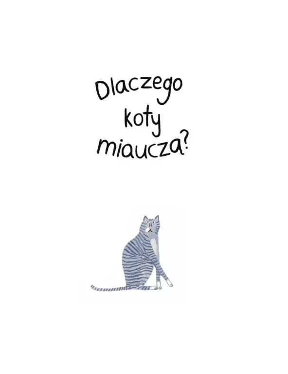 Dlaczego koty miauczą? - tantis.pl