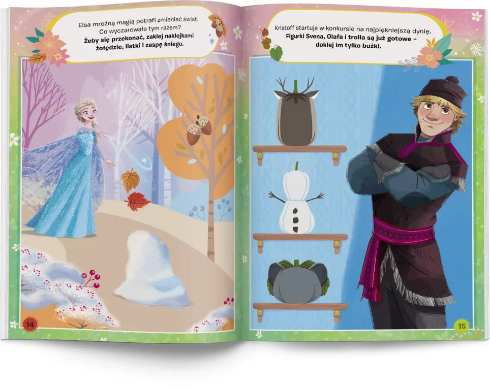 Kraina Lodu. 100 Brokatowych naklejek - tantis.pl