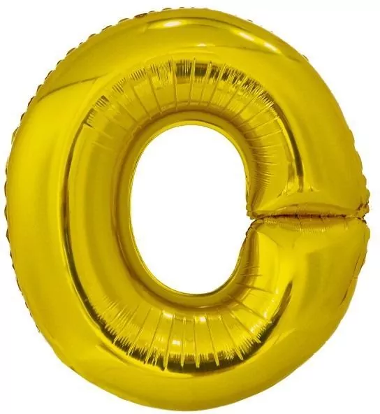 Balon foliowy litera O złota 69x86cm - tantis.pl
