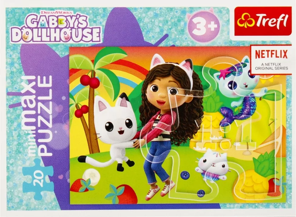 Puzzle 20 miniMaxi. Kolorowy dzień Gabby 3. 21158 - tantis.pl