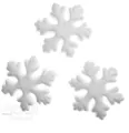 Śnieżynki styropianowe 75 mm, 24 szt. (DIST-010) - tantis.pl