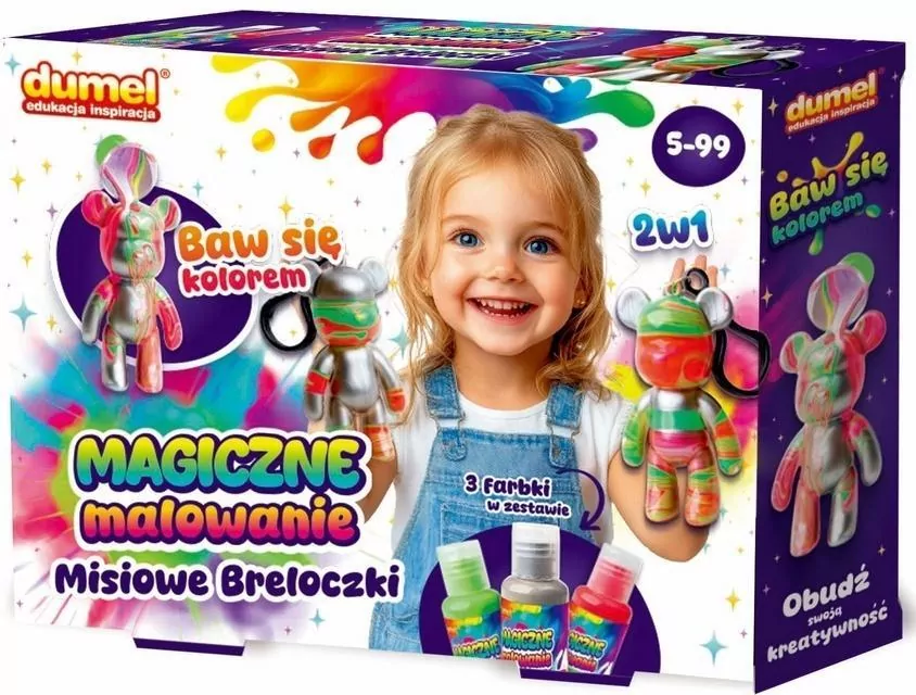 Magiczne malowanie misiowe breloczki - tantis.pl