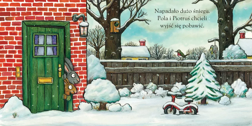Zimowy dzień. Pola i Piotruś - tantis.pl