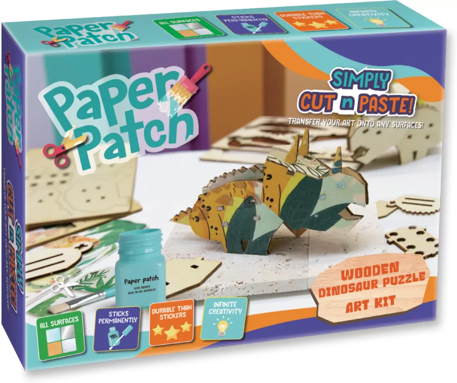 Zestaw decoupage Paper Patch - Puzzle Dino drewn - tantis.pl
