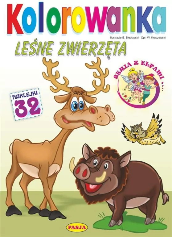 Leśne zwierzęta. Kolorowanka - tantis.pl