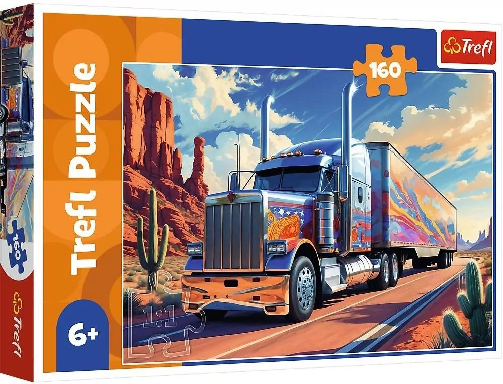 Puzzle 160 Ciężarówka w trasie TREFL - tantis.pl