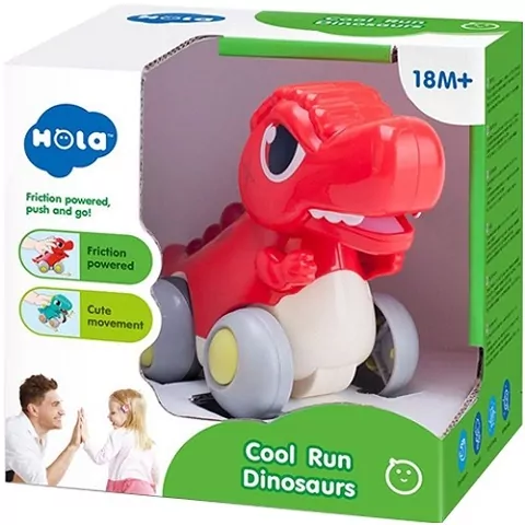 Dinozaur interaktywny z napędem czerwony - tantis.pl
