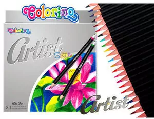 Kredki ołówkowe okrągłe. Colorino artist. 24 kolory - tantis.pl