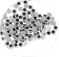 Ozdoba dekoracyjna oczy 7mm 150 elementów - tantis.pl