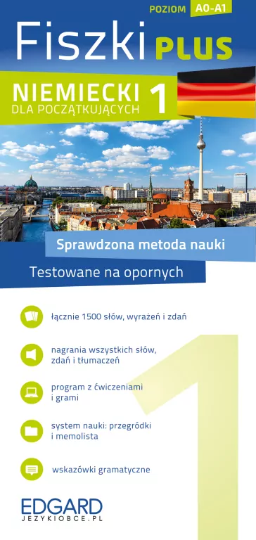 Niemiecki Fiszki PLUS dla początkujących 1 - tantis.pl