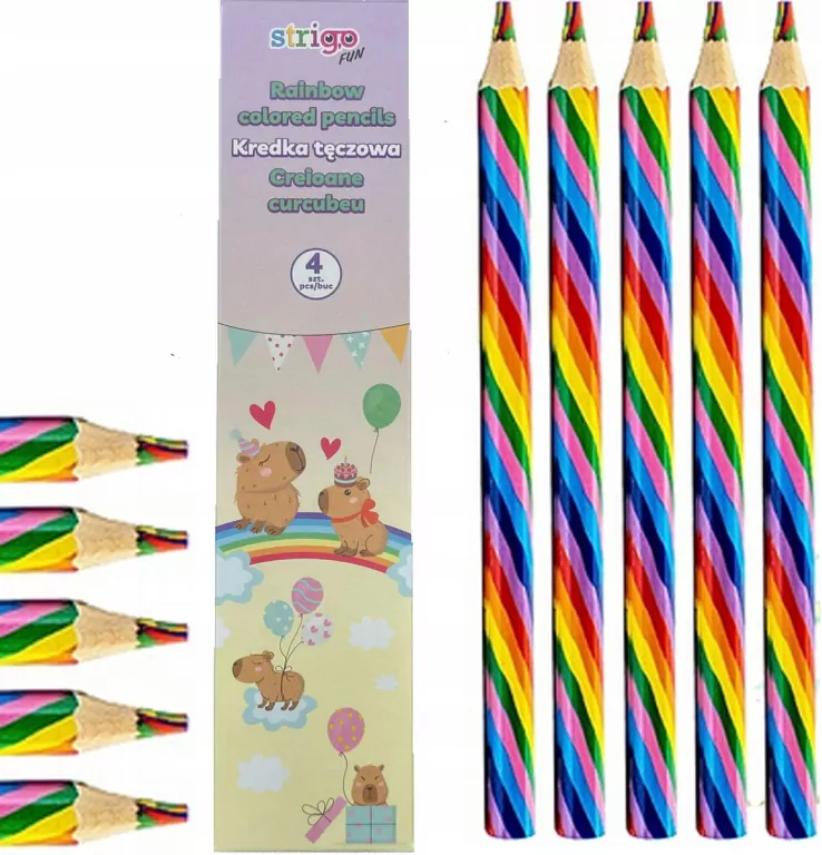 Kredka tęczowa Kapibara 4szt - tantis.pl