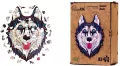 Puzzle drewniane eko 123. Śnieżny husky - tantis.pl