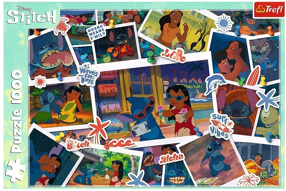 Trefl. Puzzle 1000. Lilo i Stich Słodkie Wspomnienia - tantis.pl