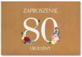 Zaproszenie Urodziny 80 - tantis.pl