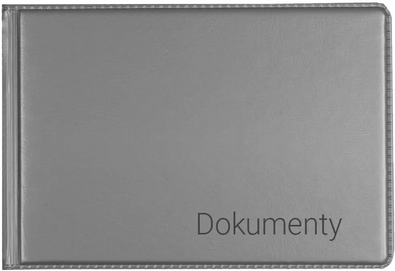 Okładka na dokumenty małe silver - tantis.pl