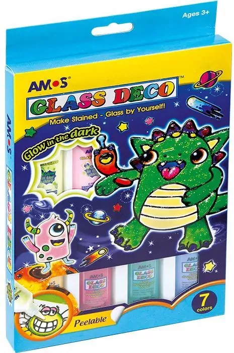 Amos. Farby witrażowe Glass Deco, 7 kolorów - tantis.pl