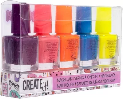 Lakier do paznokci neon 5 szt. CREATE IT! - tantis.pl