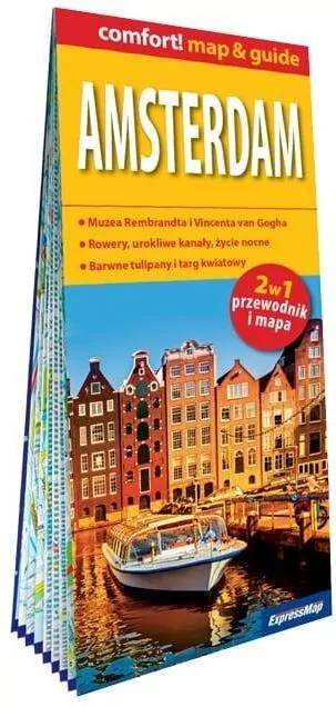 Przewodnik i mapa. Amsterdam - tantis.pl