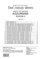 Dać rzeczy słowo. Zeszyt do ćwiczeń. Rozumienie. Poziom 3 - tantis.pl